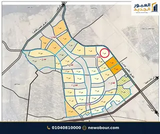 أرض - تم التخصيص 276 م² عمارة سكني — مدينة العبور الجديدة، الحي الثامن، المجاورة 5 — من الحي — خريطة الموقع — 8