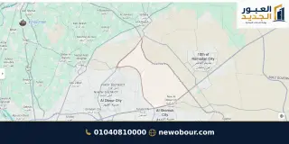 أرض - تم التخصيص 209 م² عمارة سكني — مدينة العبور الجديدة، الحي السادس والثلاثون، مجاورة 8 — من المدينة — خريطة الموقع — 7