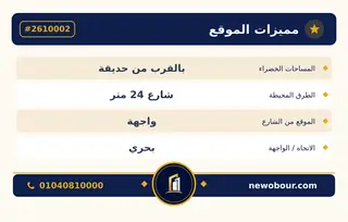 أرض - تم التخصيص 500 م² عمارة سكني — مدينة العبور الجديدة، الحي العاشر، مجاورة 5 — بطاقة الإعلان — 5