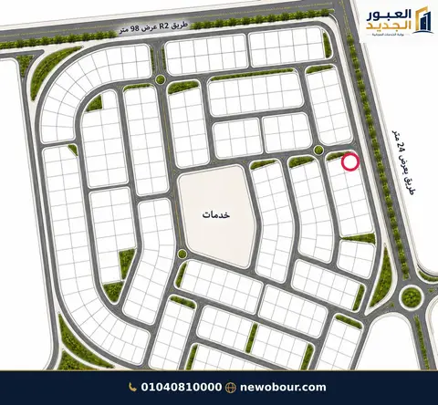 القطعة 500 الاكثر تميا في الحي ال17 - بحري، ناصية، على طريق رئيسي وعلى حديقة