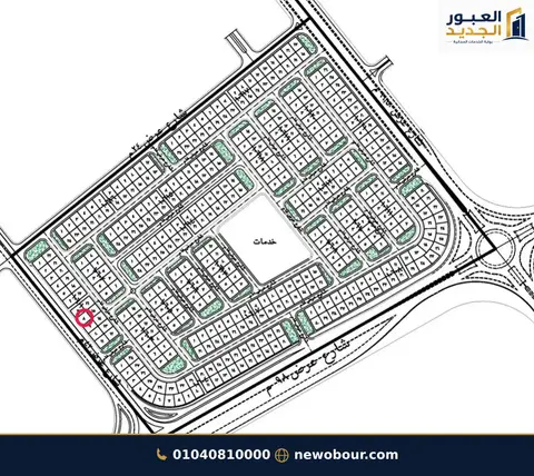 أرض 500 متر  في الحي العاشر مجاورة 6 عمارة سكني جاري ترفيق الحي