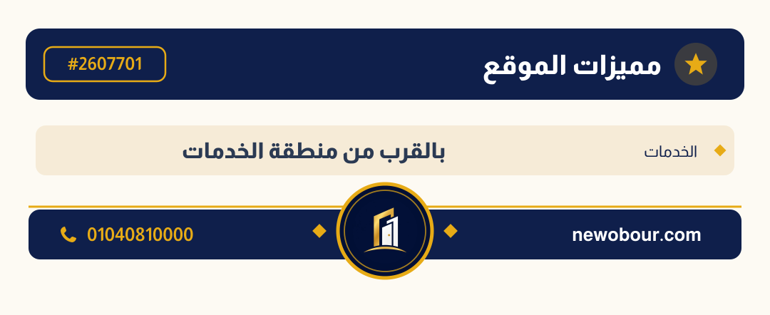 أرض - تم التخصيص عمارة سكني — مدينة العبور الجديدة، الحي الثالث والعشرون، مجاورة 5 — بطاقة الإعلان — 4